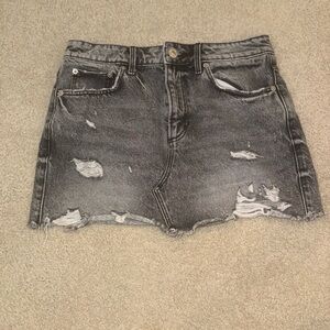 Zara Black/Grey Mini Skirt